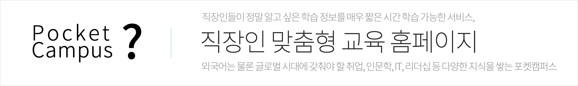 포켓캠퍼스 소개 가로 이미지